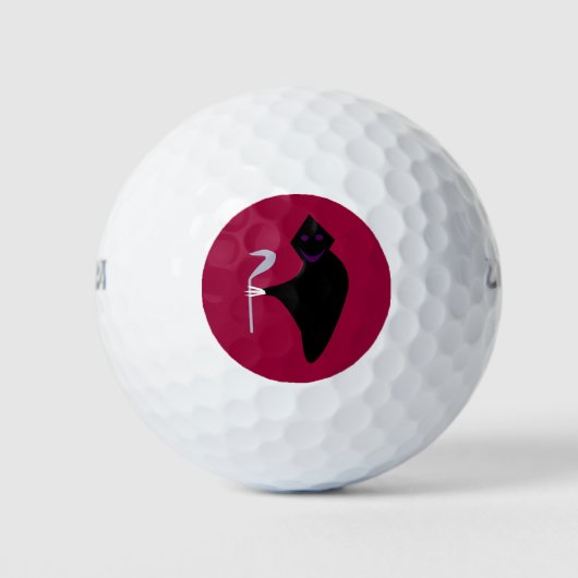 Grimischer Sensenmann Halloween-Golfball Golfball (Vorderseite)
