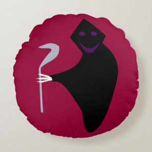 Grimischer Sensenmann Halloween Kissen