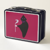 Grimischer Sensenmann Halloween Metal Lunchbox (Rückseite)