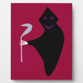 Grimischer Sensenmann Halloween Plaque Fotoplatte (Vorderseite)