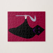 Grimischer Sensenmann Halloween Puzzle (Horizontal)