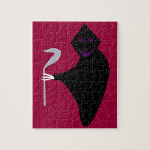 Grimischer Sensenmann Halloween Puzzle