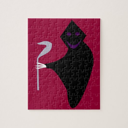 Grimischer Sensenmann Halloween Puzzle (Vertikal)