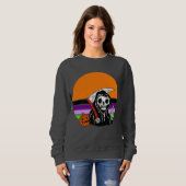 Grimischer Sensenmann - Halloween Sunset Jack O'La Sweatshirt (Vorne ganz)