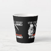 Grimischer Sensenmann Milchtasse (Vorderseite)