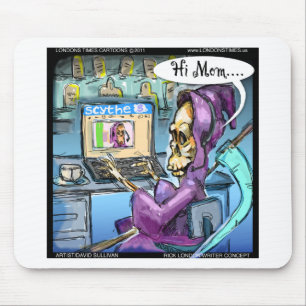 Grimischer Sensenmann & Skythe Funny Gifts Karten Mousepad