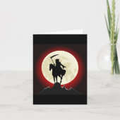 Grimischer Sensenmann Vollmondkarte Karte (Vorderseite)
