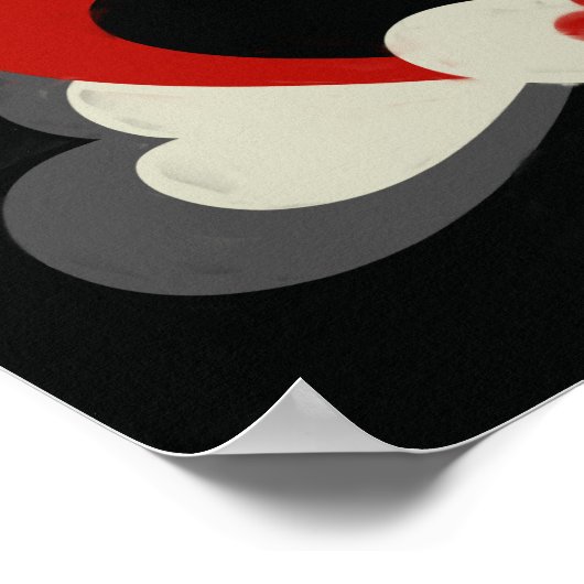 Grimm Hearts Canvas Print Poster (Ecke)