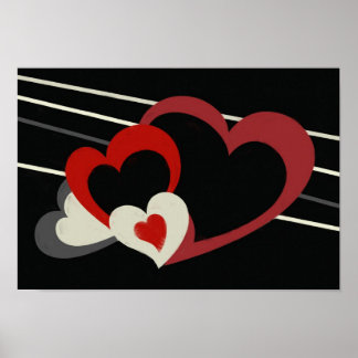 Grimm Hearts Canvas Print Poster