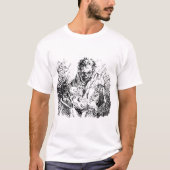 Grimm Sensenmann Death Skelett Baby Horror abstrak T-Shirt (Vorderseite)