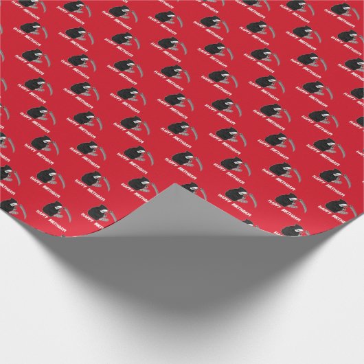 Grimm Sensenmann Glücklich Geburtstag!! Geschenkpapier (Ecke)