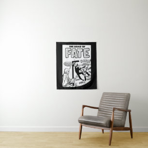 Grimm Sensenmann Man Holding Back Time Comic Art Wandteppich
