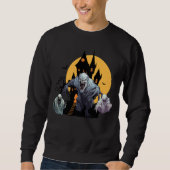 Grimmige Grinning Ghosts Sweatshirt (Vorderseite)