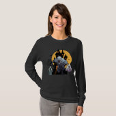 Grimmige Grinning Ghosts T-Shirt (Vorne ganz)