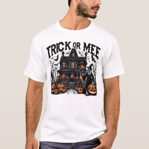 Grimmige Halloween-Ansammlung mit Kürbissen T-Shirt