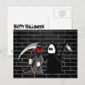 Grimmige Sensenmann-Death-Postkarte Postkarte (Vorne/Hinten)