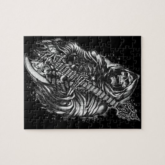 Grimmige Sensenmann-Gitarre Puzzle (Horizontal)