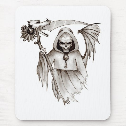 GRIMMIGE SENSENMANN-MAUSUNTERLAGE MOUSEPAD (Vorne)