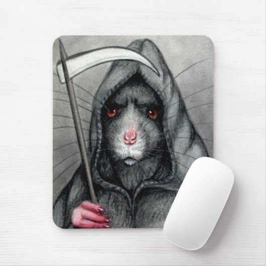 Grimmige Sensenmann-Ratte Mousepad (Mit Mouse)