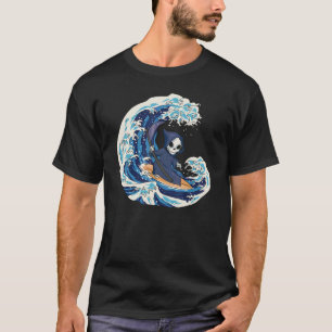 Grimmige Sensenmann Surfing T-Shirt