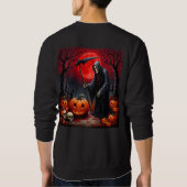 Grimmige Sensenmann Szene Sweatshirt (Rückseite)