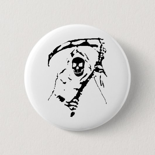 Grimmige Sensenmann-T - Shirts und Geschenke! Button (Vorderseite)