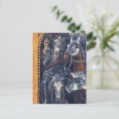 Grimmige Sensenmann-Todespostkarte Postkarte (Stehend Vorderseite)