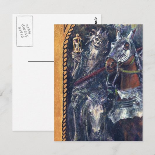 Grimmige Sensenmann-Todespostkarte Postkarte (Vorne/Hinten)