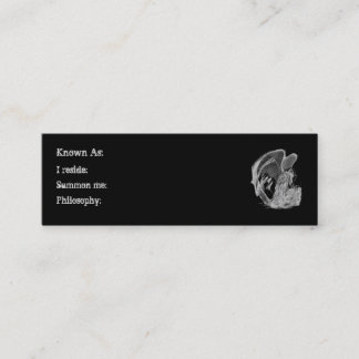 Grimmige Sensenmann-Visitenkarten Telefonnummerkarte