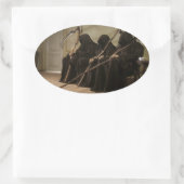 Grimmige Sensenmänner, die für Sie Gewartet werden Ovaler Aufkleber (Tasche)