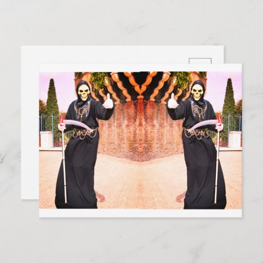 Grimmige Sensenmänner Postkarte (Vorne/Hinten)