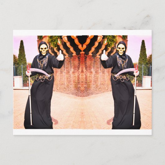 Grimmige Sensenmänner Postkarte (Vorderseite)