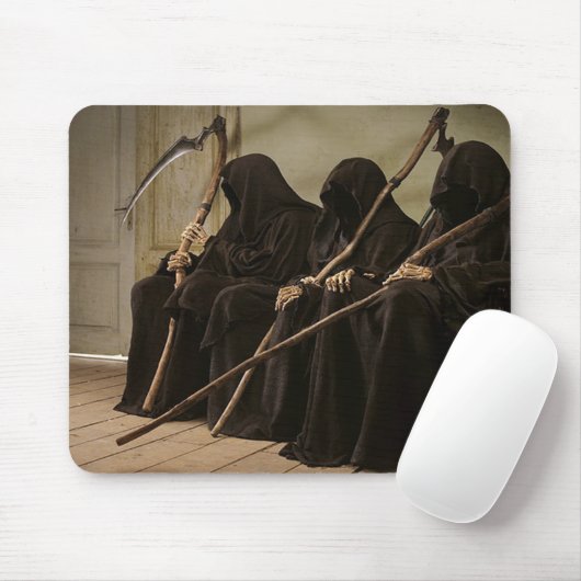 Grimmige Sensenmänner warteten Sie Mousepad (Mit Mouse)