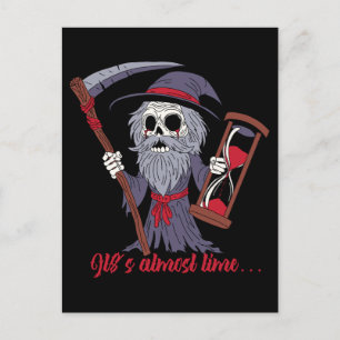 Grimmige Vater-Zeit Postkarte