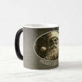 Grimmige Weihnachten - Skelett Santa 65609 Verwandlungstasse (Vorderseite Links)