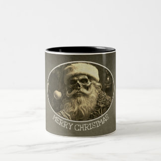 Grimmige Weihnachten - Skelett Santa 65609 Zweifarbige Tasse
