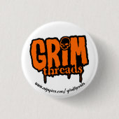 Grimmiger Faden Logo-Knopf Button (Vorderseite)