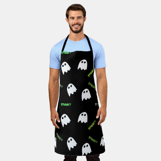 grimmiger Halloween-Geist Schürze (Getragen)