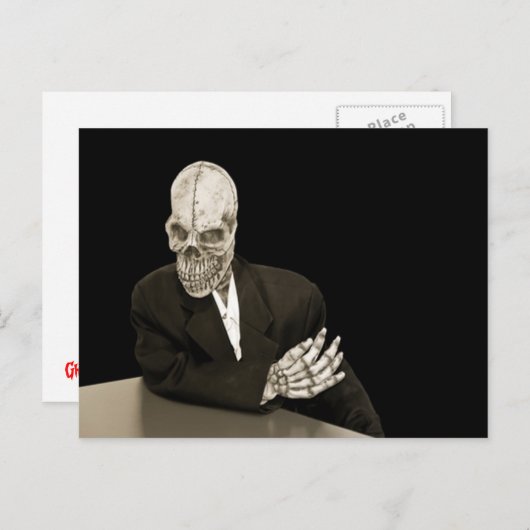 Grimmiger Sensenmann 3 Postkarte (Vorne/Hinten)