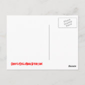 Grimmiger Sensenmann 3 Postkarte (Rückseite)