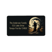 Grimmiger Sensenmann Adressaufkleber (Vorne)