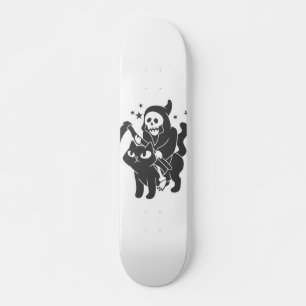Grimmiger Sensenmann auf Katze - Wählen Sie Hinte Skateboard