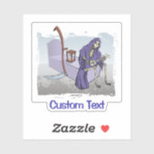 Grimmiger Sensenmann Aufkleber (Blatt)