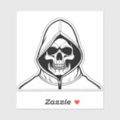 Grimmiger Sensenmann Aufkleber (Blatt)