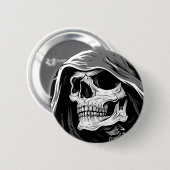 Grimmiger Sensenmann Button (Vorne & Hinten)