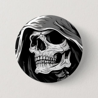 Grimmiger Sensenmann Button