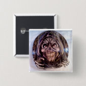 Grimmiger Sensenmann Button (Vorne & Hinten)