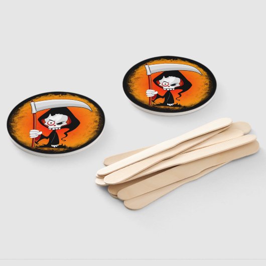 Grimmiger Sensenmann Cartoon Fächer (Non-assembled)