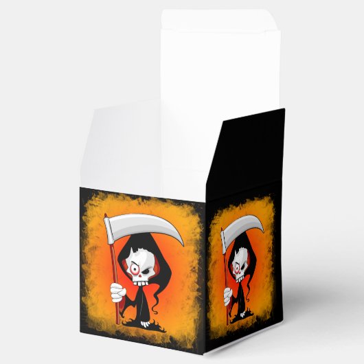 Grimmiger Sensenmann Cartoon Geschenkschachtel (Geöffnet)