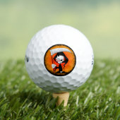 Grimmiger Sensenmann Cartoon Golfball (Insitu T-Shirt)